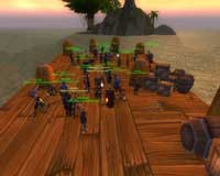 Reunion sur le ponton de Booty Bay